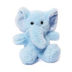 Foto van Soft touch knuffel olifant junior 15 cm polyester blauw