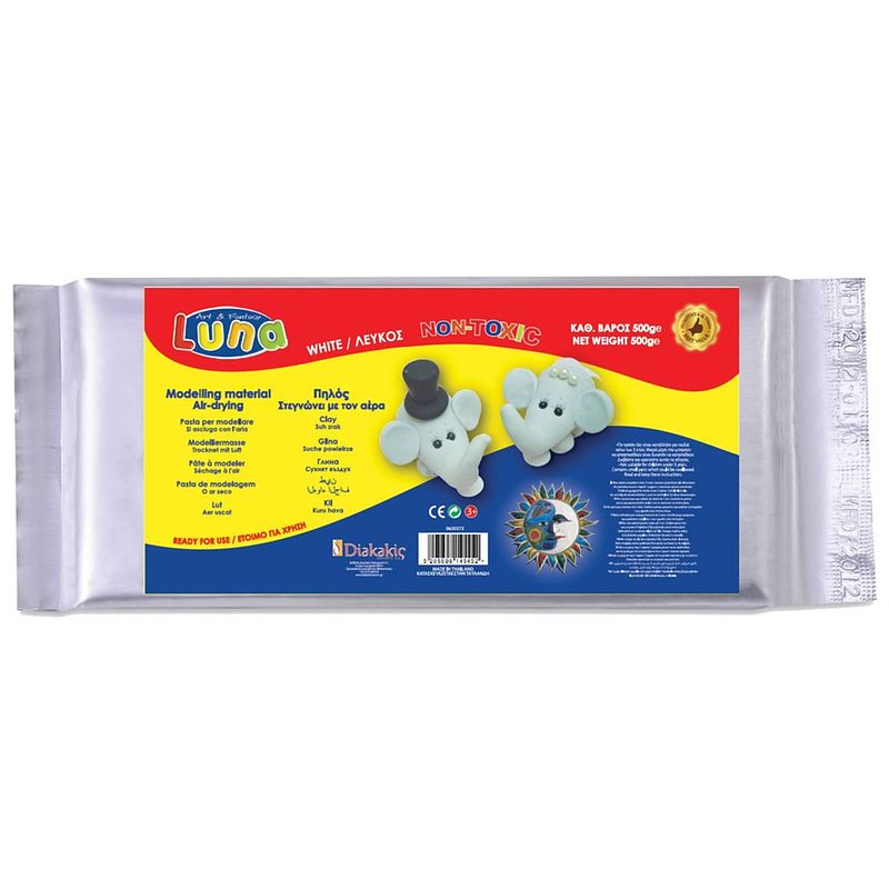 Foto van Luna klei junior 500 gram wit