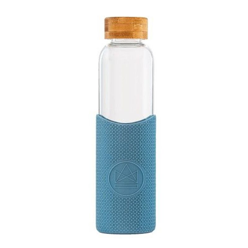 Foto van Neon kactus - waterfles 550 ml super sonic - borosilicaatglas - blauw