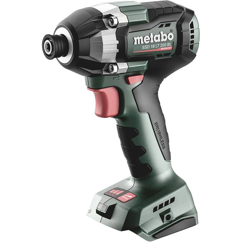 Foto van Metabo ssd 18 lt 200 bl 602397850 accu-slagmoersleutel 18 v zonder accu