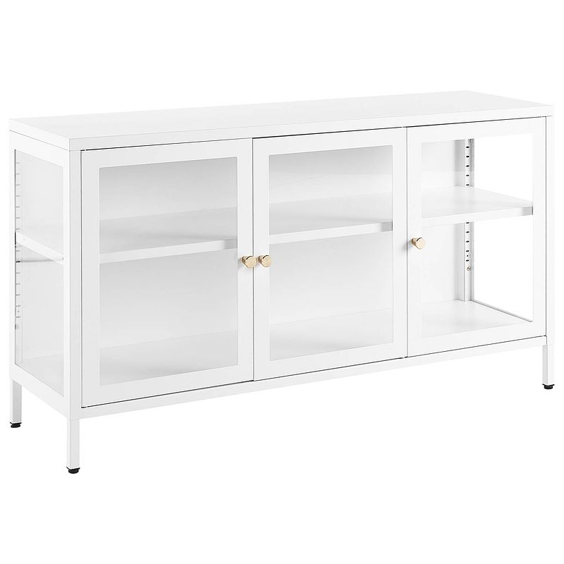 Foto van Beliani newport - sideboard-wit-staal