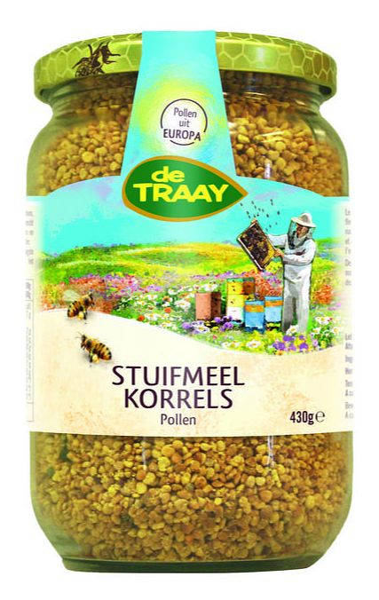 Foto van De traay stuifmeelkorrels