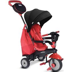 Foto van Smartrike driewieler kind 4-in-1 driewieler swing dlx junior rood