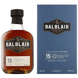 Foto van Balblair 15 years 0.7 liter whisky + giftbox