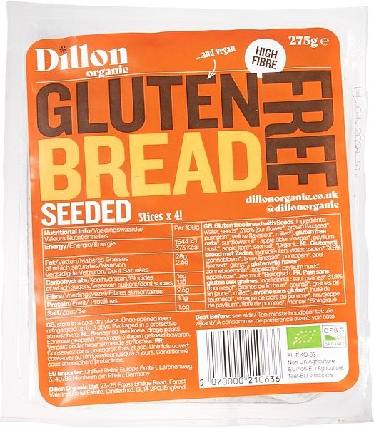 Foto van Dillon organic glutenvrij zadenbrood