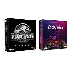 Foto van Spellenset - 2 stuks - jurassic world the boardgame & eurovisie songfestival spel