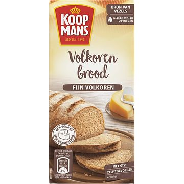 Foto van Koopmans mix voor volkorenbrood fijn volkoren 450g bij jumbo