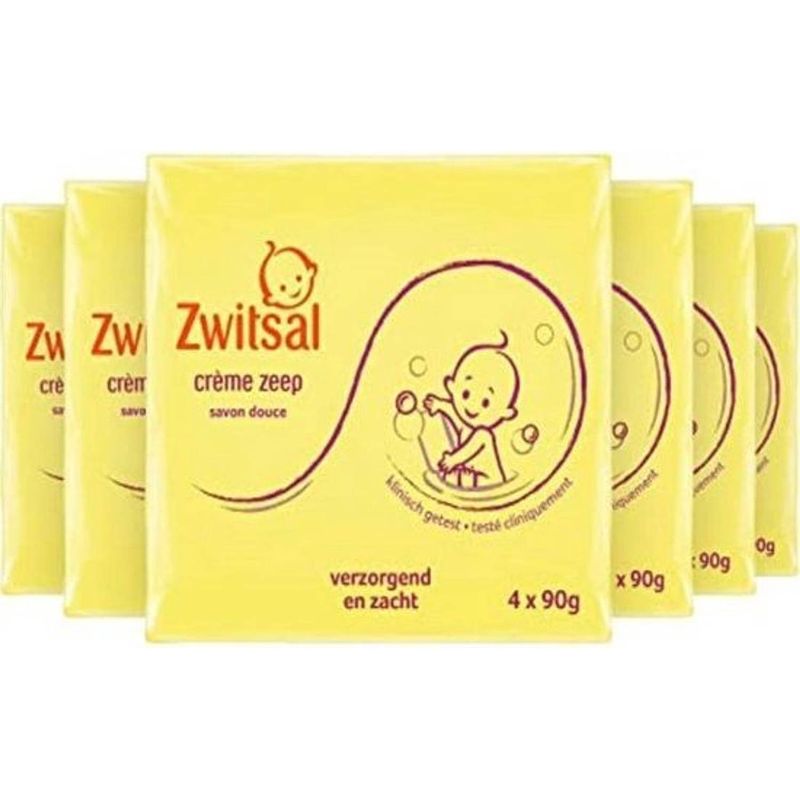 Foto van Baby crème zeep - 24 x 90 gram (6x 4 stuks)