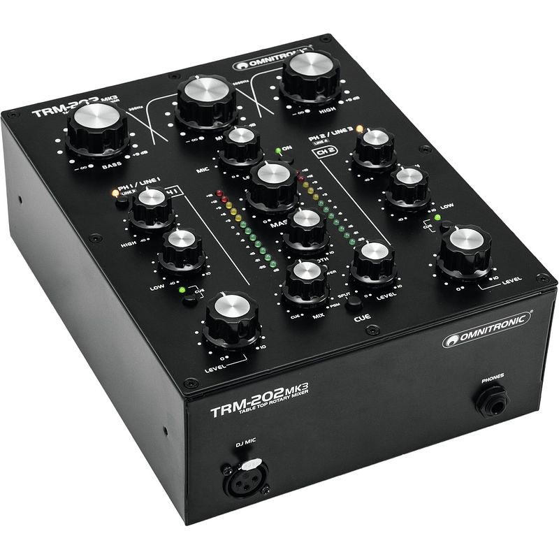 Foto van Omnitronic trm-202mk3 2-kanaals dj-mixer