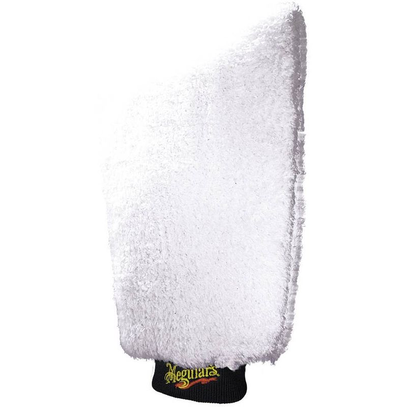 Foto van Meguiar's washandschoen wash mitt microvezel 28 cm wit