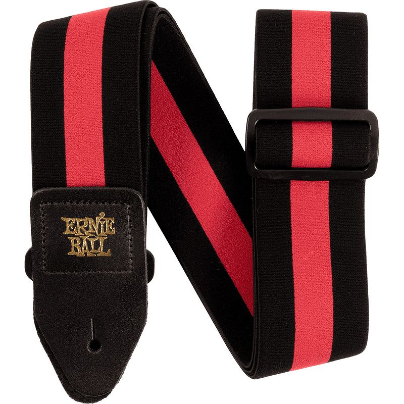 Foto van Ernie ball stretch comfort strap 5329 racer red gitaarband