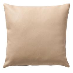 Foto van Dutch decor - jared - kussenhoes 45x45 cm - leerlook - effen kleur - irish cream - beige