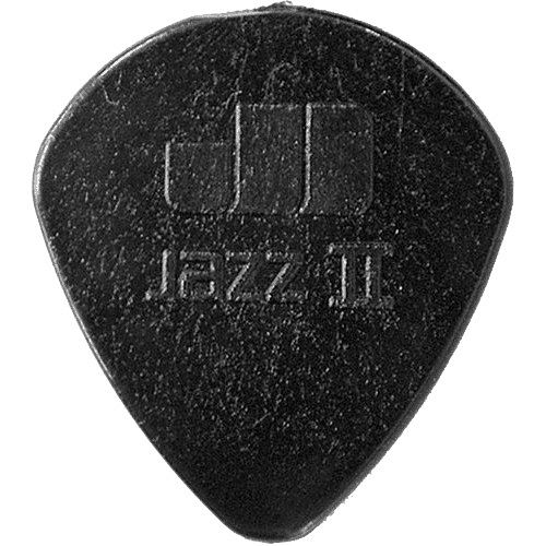 Foto van Dunlop nylon jazz ii zwart plectrum 1.18mm