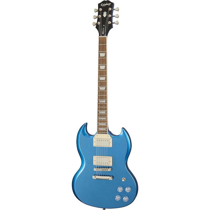 Foto van Epiphone sg muse radio blue metallic elektrische gitaar