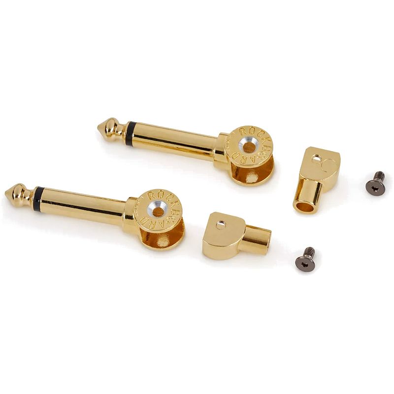 Foto van Rockboard patchworks solderless plugs 6.3 mm jack-connectoren goud (set van 2)