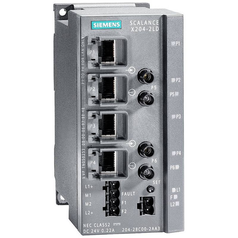 Foto van Siemens 6gk5204-2bc10-2aa3 industrial ethernet switch 10 / 100 mbit/s