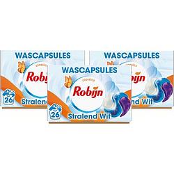 Foto van Robijn classics 3in1 wascapsules stralend wit 3 x 26 wasbeurten aanbieding bij jumbo | 30% korting