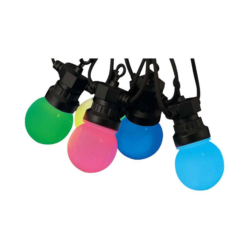 Foto van V-tac vt-713s led lampen - string lights - ip44 - 7.5 watt - 30 lumen - rgb