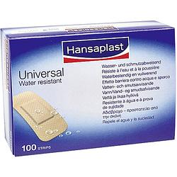 Foto van Hansaplast 1009270 hansaplast universal waterbestendige strips 3,0 x 7,2 cm 100 stuks