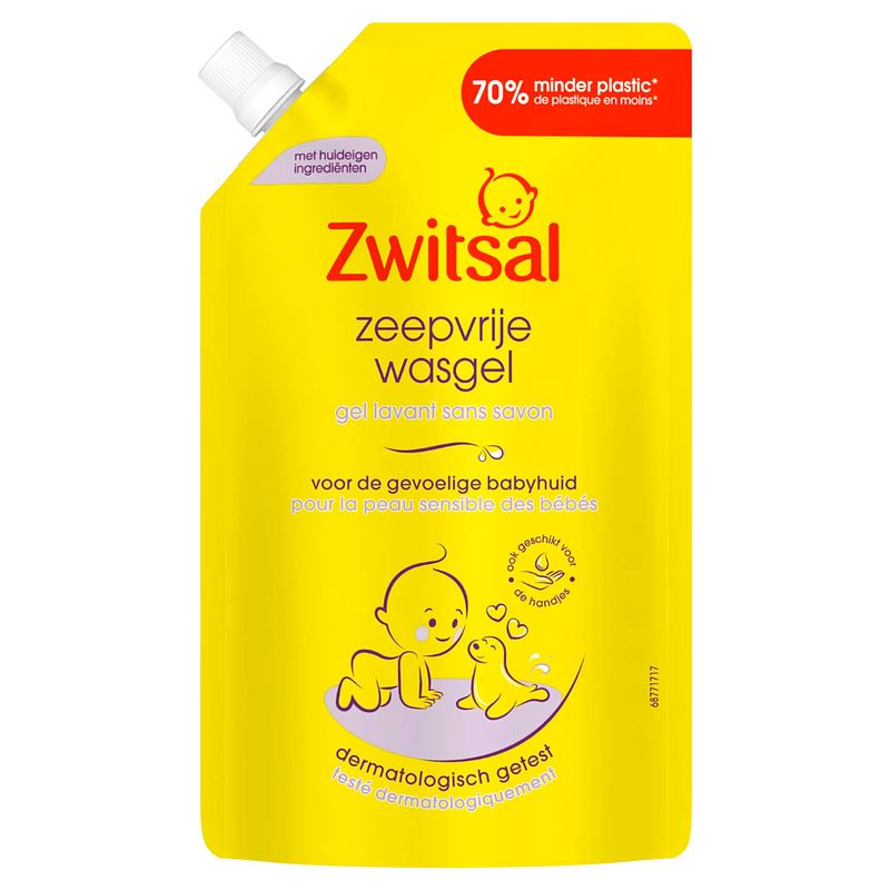 Foto van Zwitsal zeepvrije wasgel navulverpakking 500ml bij jumbo