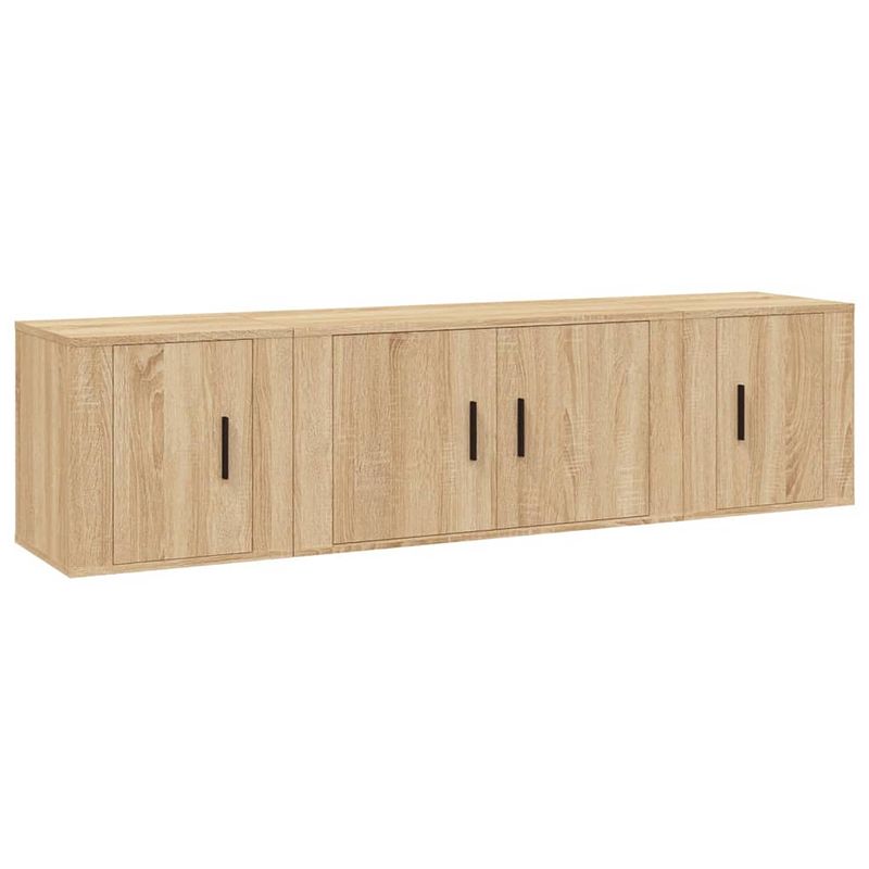 Foto van The living store televisiekastenset - tv-meubel 80x34.5x40cm - 2x tv-meubel 40x34.5x40cm