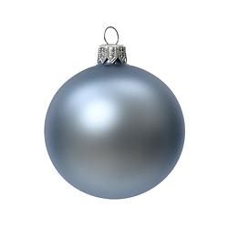 Foto van Decoris - kerstballen glas d10 cm mblw 4st kerst