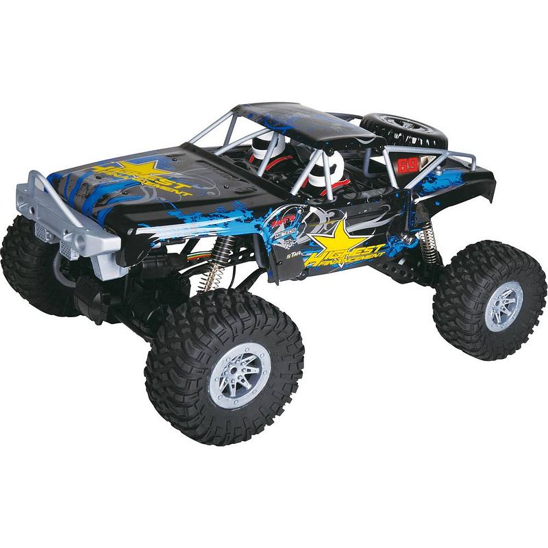 Foto van Amewi double bridge 1:10 brushed rc auto elektro crawler 4wd rtr 2,4 ghz incl. accu en laadkabel