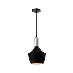 Foto van Quvio hanglamp rond zwart - quv5118l-black