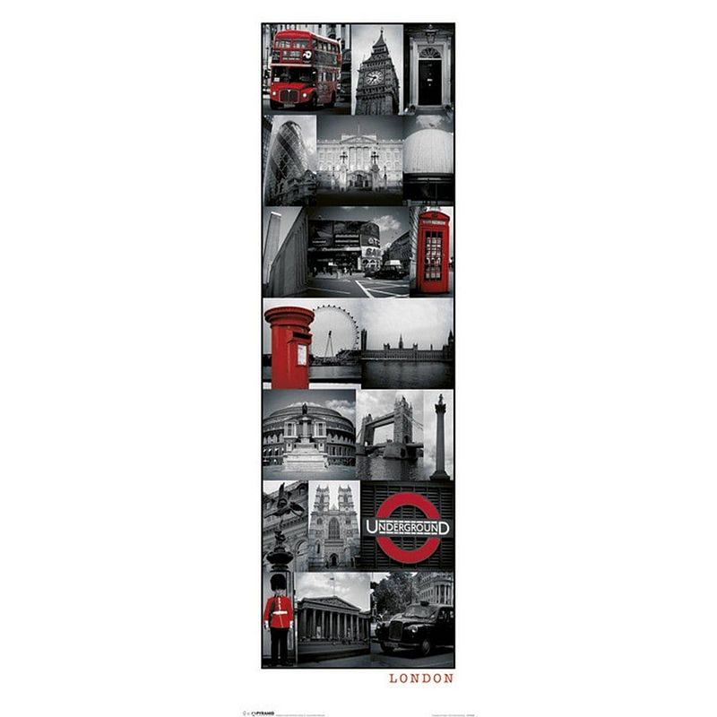 Foto van Pyramid london collage poster 30,5x91,5cm