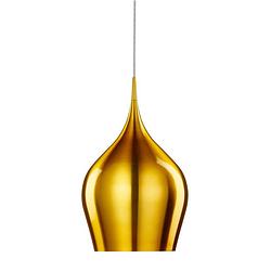 Foto van Moderne hanglamp - bussandri exclusive - metaal - modern - e27 - l: 26cm - voor binnen - woonkamer - eetkamer - goud
