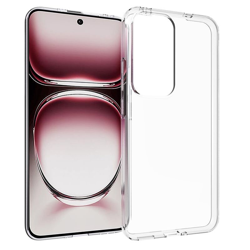 Foto van Accezz clear backcover oppo reno 12 pro telefoonhoesje transparant