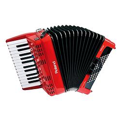 Foto van Roland fr-1x rd v-accordion pianoklavier rood