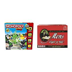 Foto van Spellenbundel - 2 stuks - monopoly junior & mens erger je niet