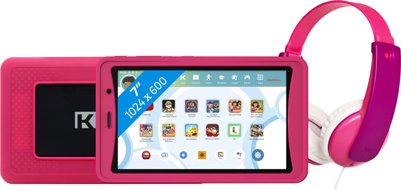 Foto van Kurio tab ultra 2 nickelodeon 32gb roze + jvc kinderkoptelefoon roze