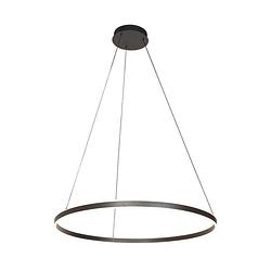 Foto van Steinhauer ringlux hanglamp - ø 80 cm - in hoogte verstelbaar - ingebouwd (led) - zwart