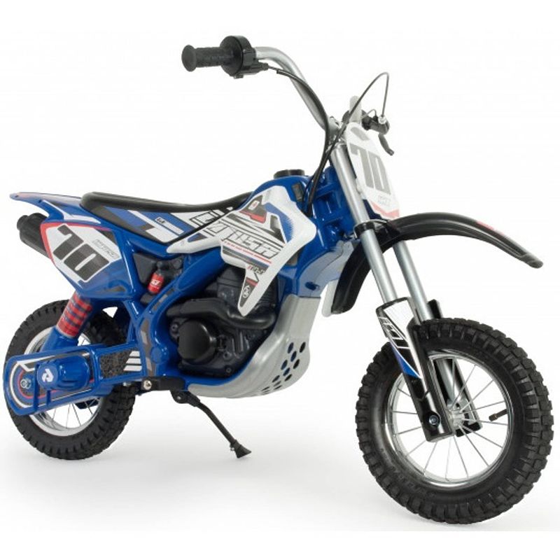 Foto van Injusa accuvoertuig motorfiets blue fighter 24v 106 cm blauw