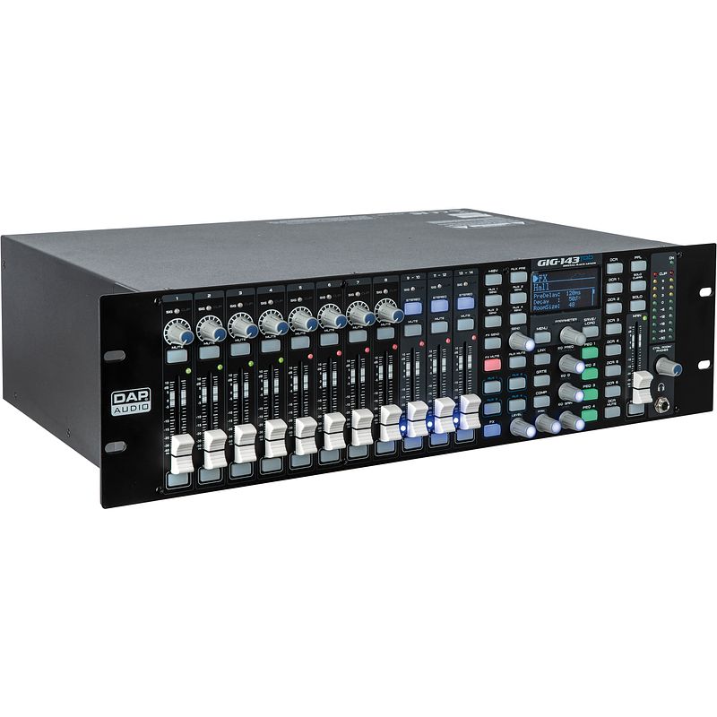 Foto van Dap gig-143tab digitale mixer rackmodule