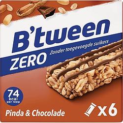 Foto van Hero b'stween mueslireep zero pinda chocolade 6 x 20g bij jumbo