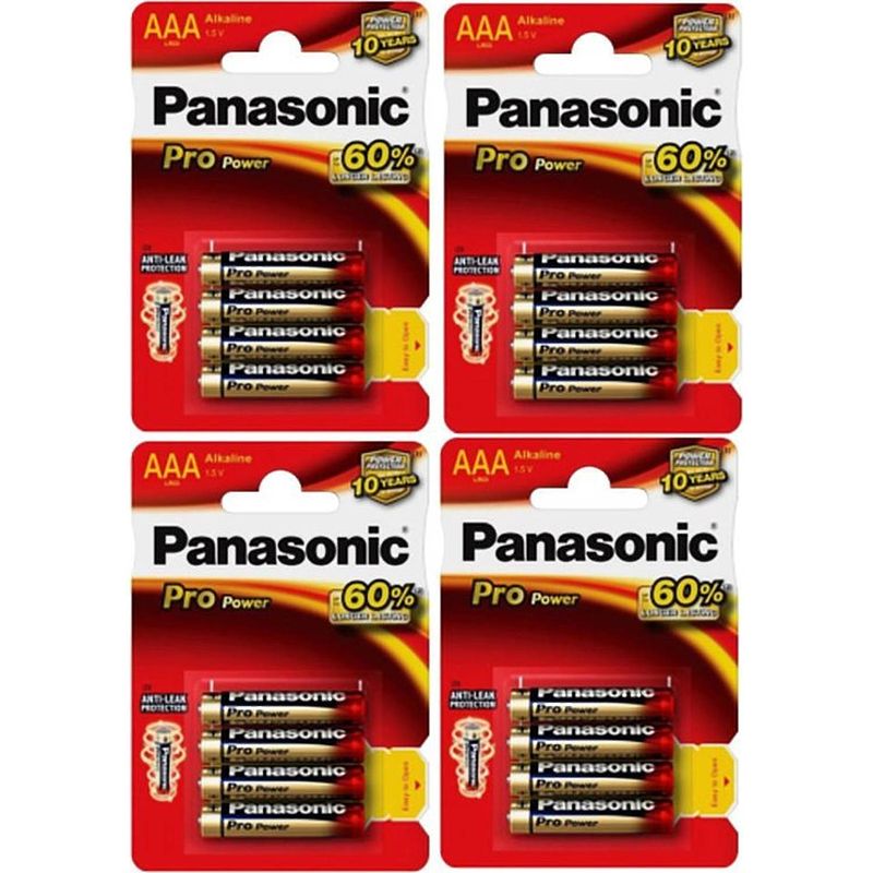 Foto van Panasonic aaa pro power batterijen - 16 stuks