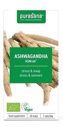 Foto van Purasana ashwagandha biologisch capsules