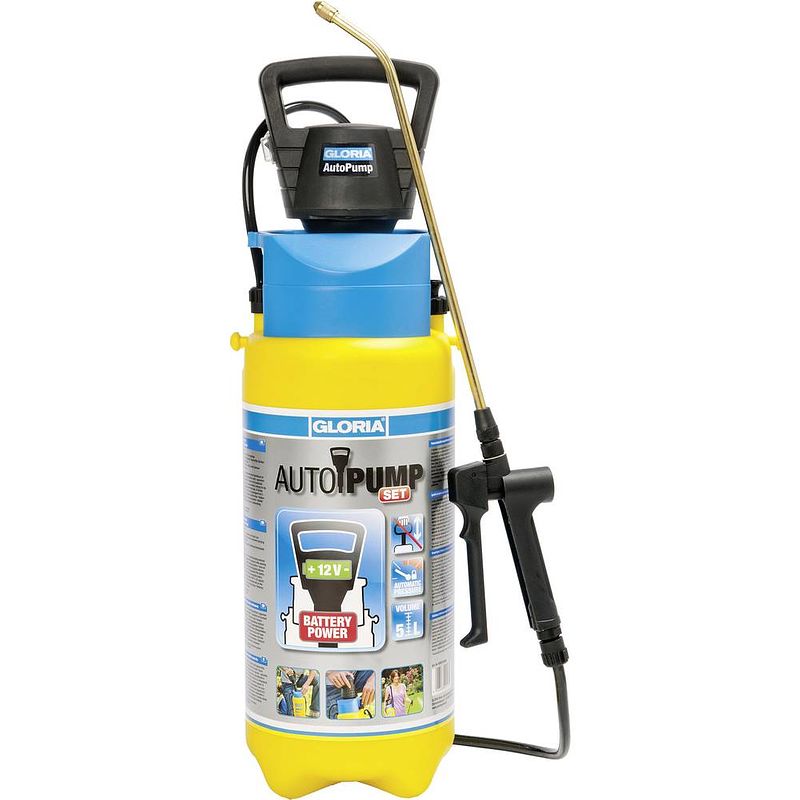 Foto van Gloria haus und garten 000910.0000 autopump set accu-druksproeier 5 l