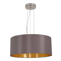 Foto van Eglo hanglamp maserlo rond - cappuccino/goud