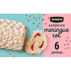 Foto van Jumbo aardbeien meringue rol 400g