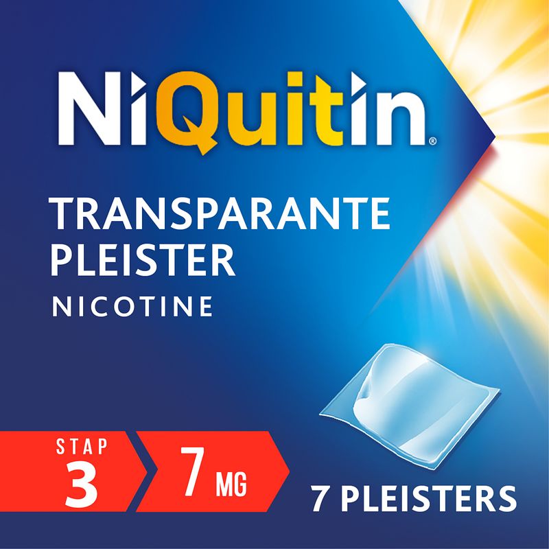 Foto van Niquitin clear pleisters 7mg stap 3