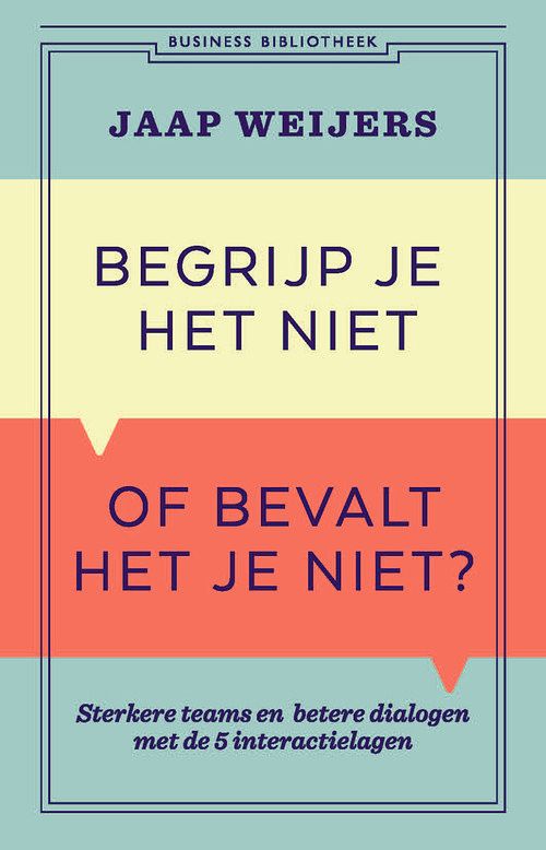 Foto van Begrijp je het niet of bevalt het je niet? - jaap weijers - paperback (9789047017035)