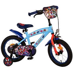 Foto van Spidey kinderfiets - jongens - 14 inch - blauw