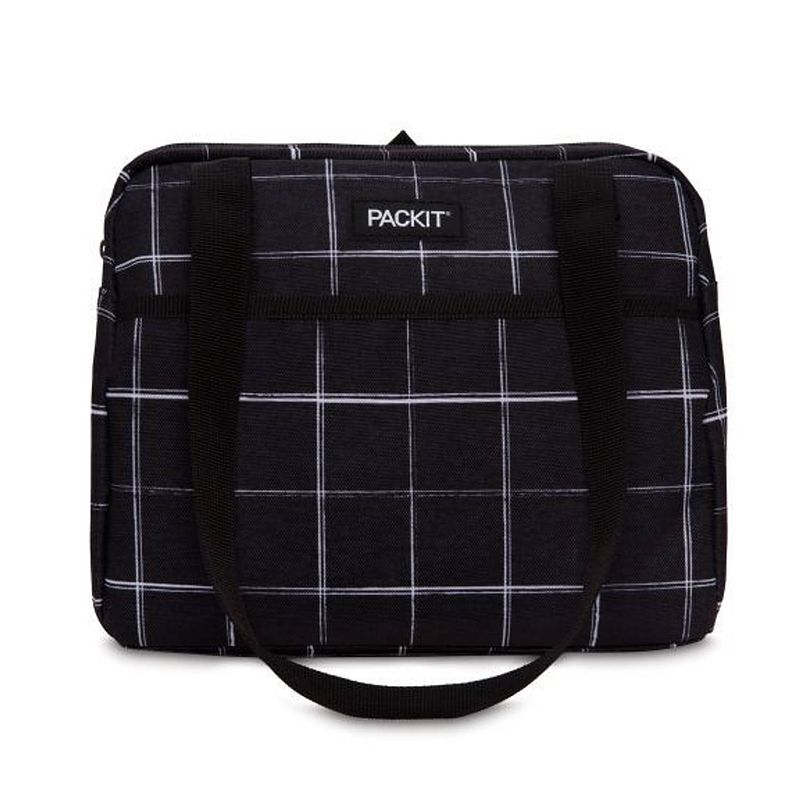 Foto van Pack it - koeltas hampton grid - polyester - zwart