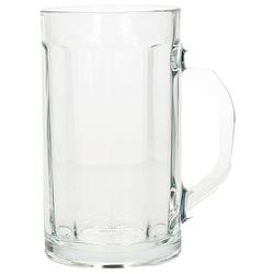 Foto van Glasmark bierglazen - bierpullen - transparant glas - 6x stuks - 500 ml - oktoberfest - bierglazen