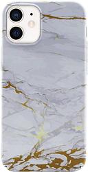 Foto van Bluebuilt grey marble hard case apple iphone 12 / 12 pro back cover