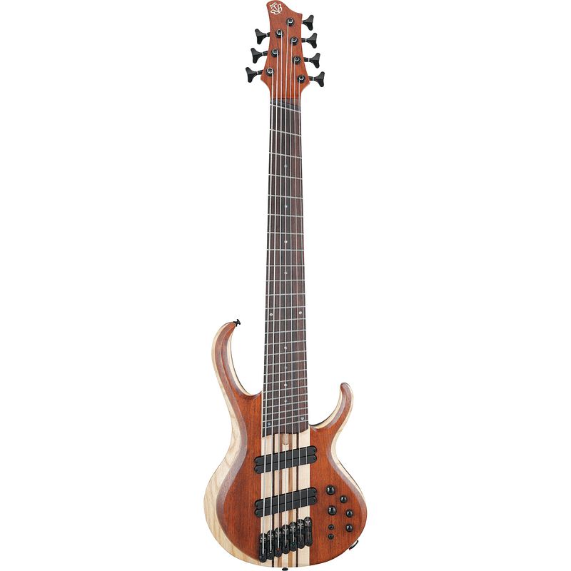 Foto van Ibanez btb7ms bass workshop natural mocha low gloss 7-snarige elektrische basgitaar